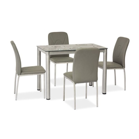 Damar table grey/grey frame 80x60 Signal