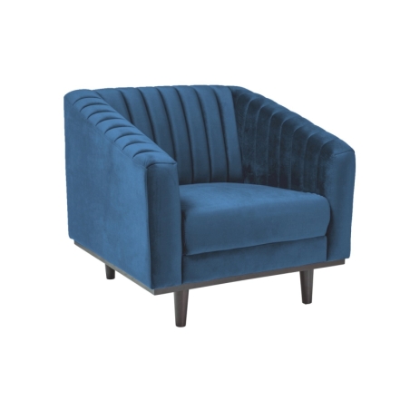 Asprey 1 Velvet armchair Blue Bluvel 86 Signal