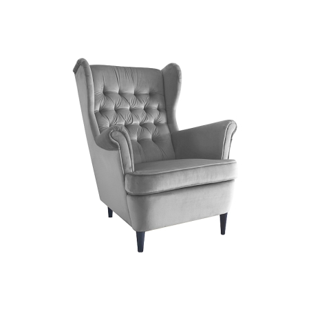 Harry Velvet armchair Grey Bluvel 14 Signal