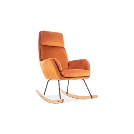 Hoover Velvet armchair Orange Tap.179 Signal