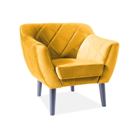 Karo 1 Velvet Curry Bluvel armchair 68 Signal