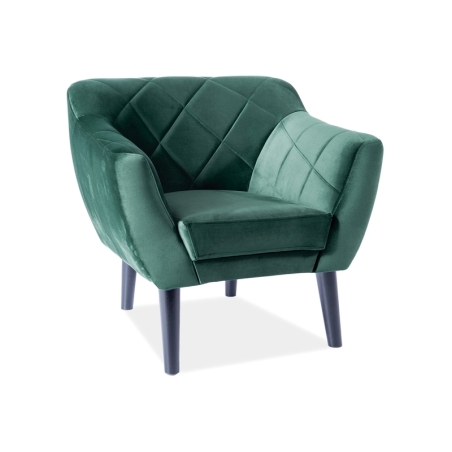 Karo 1 Velvet Green Bluvel 78 Signal armchair
