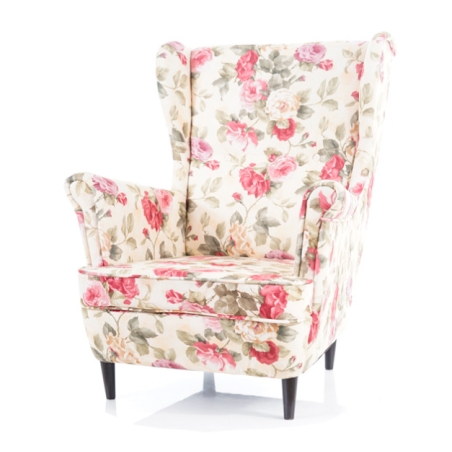 Lord Coral Wm 82 armchair (flowers) Signal