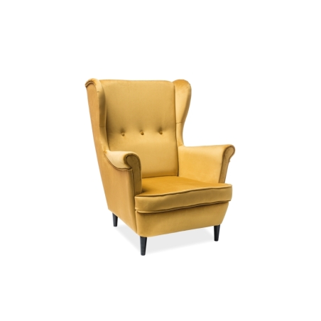 Lord Velvet Curry Bluvel 68 Signal armchair