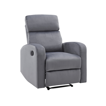 Mars Velvet Grey Folding Armchair Tap. Bluvel 14 Signal