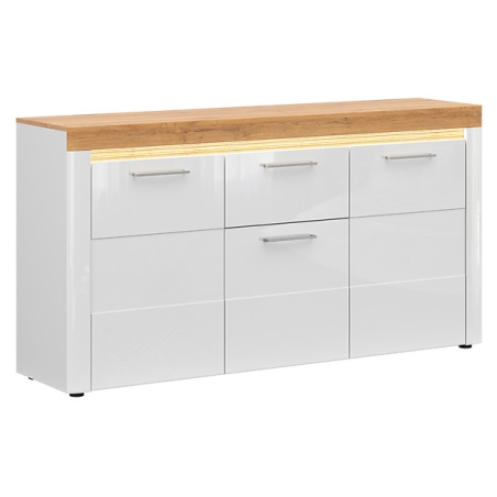 Horton 3D1S chest of drawers Black Red White