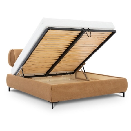 Upholstered bed with box Ovalo 160 New Elegance (upholstered furniture)