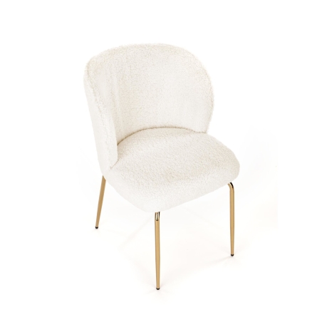 Krzesło K474 w tkaninie bouclé Halmar