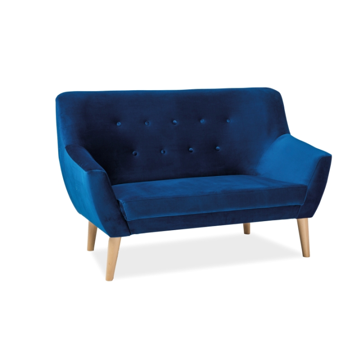 Sofa Nordic 2 Velvet granat tapicerka Bluvel 86 Signal