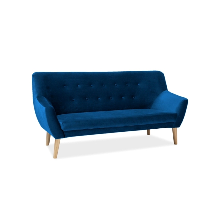 Sofa Nordic 3 Velvet granat tapicerka Bluvel 86 Signal