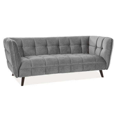 Sofa Castello 3 Velvet grey Bluvel 14 Signal