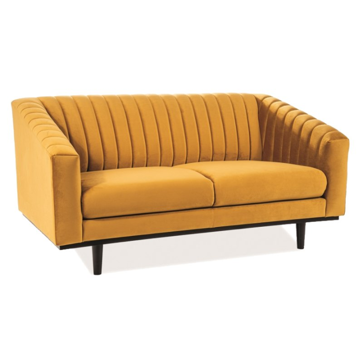 Sofa Asprey 2 Velvet curry Bluvel 68 Signal