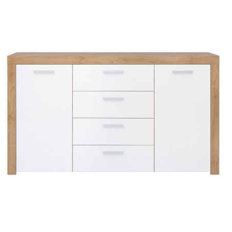 Balder chest of drawers Black Red White