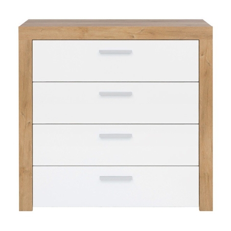 Balder chest of drawers Black Red White
