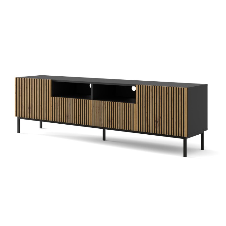 Szafka RTV200 2D2S Ravenna F Black Bim furniture