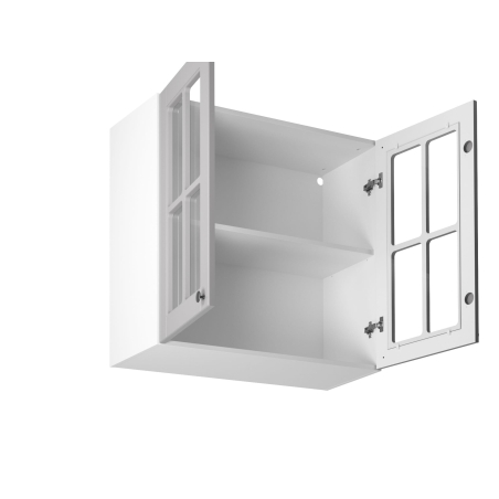 Hanging cabinet G80S two-door glass Linea Gała Meble