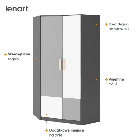 Wardrobe POK PO-01 Lenart