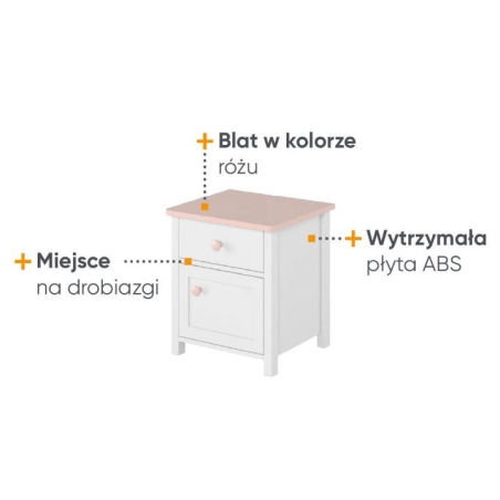 Stolik nocny LUNA LN-07 Lenart