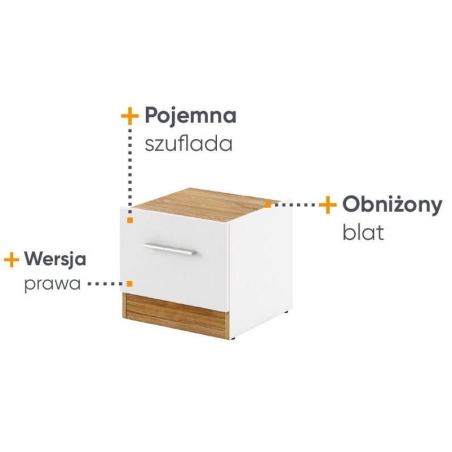 Dentro DT-03P Lenart bedside table