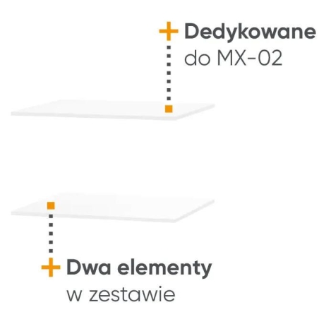 Półki Maxi MX-12 do szafy MX-02 Lenart