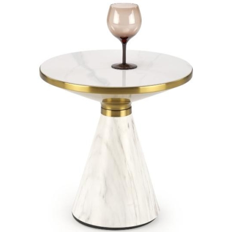 Talbi bench white marble / white / gold Halmar