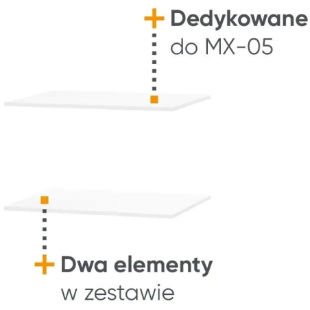 Półki Maxi MX-15 do szafy MX-05 Lenart