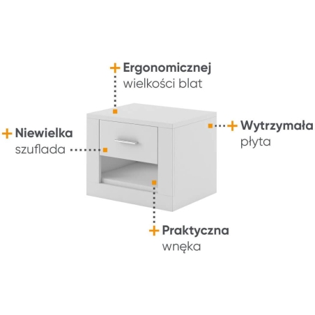 Stolik nocny IDEA ID-07 Lenart