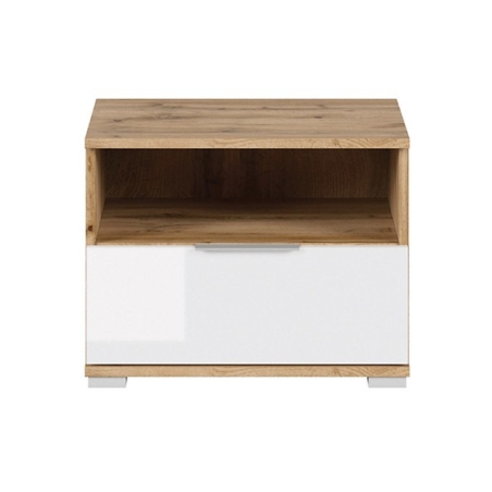 Zele bedside cabinet Black Red White