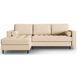 Corner side: Left Kolor tapicerki: shades of beige Structural colours: Beige Mel06 