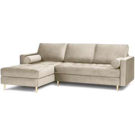 Santo corner sofa in Milo Casa velour fabric