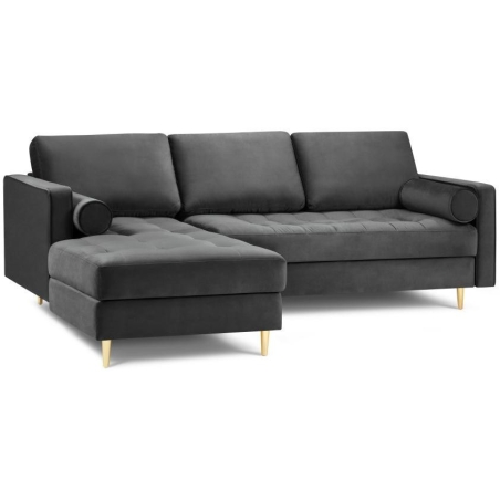 Santo corner sofa in Milo Casa velour fabric