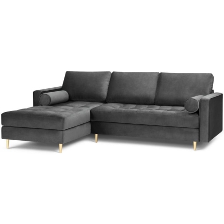 Santo corner sofa in Milo Casa velour fabric