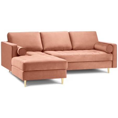 Santo corner sofa in Milo Casa velour fabric