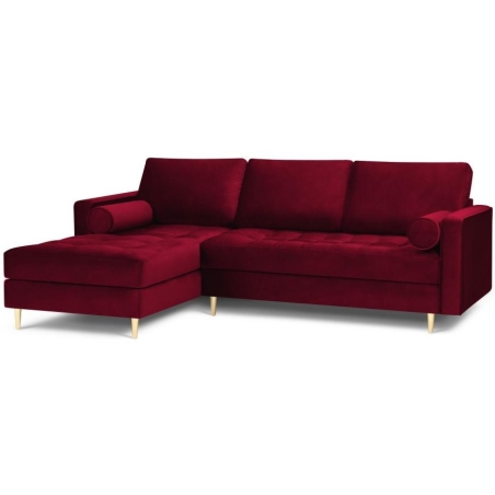 Santo corner sofa in Milo Casa velour fabric