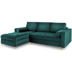 Corner side: Left Kolor tapicerki: shades of green Velour colours: Petrol 