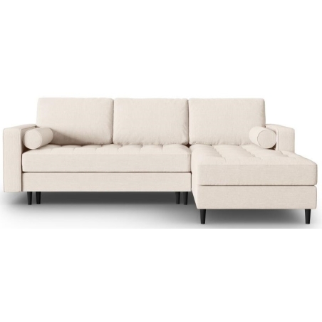 Corner sofa with sleeping function Santo textured fabric + Milo Casa