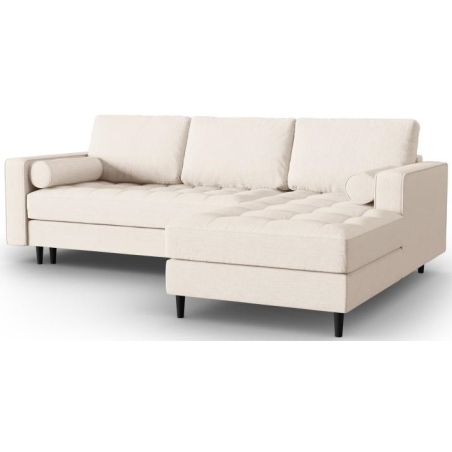 Corner sofa with sleeping function Santo textured fabric + Milo Casa