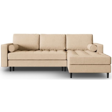 Corner sofa with sleeping function Santo textured fabric + Milo Casa
