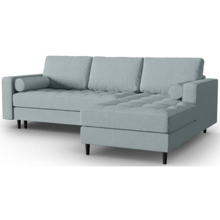 Corner sofa with sleeping function Santo textured fabric + Milo Casa
