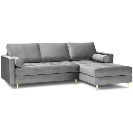 Santo corner sofa in Milo Casa velour fabric