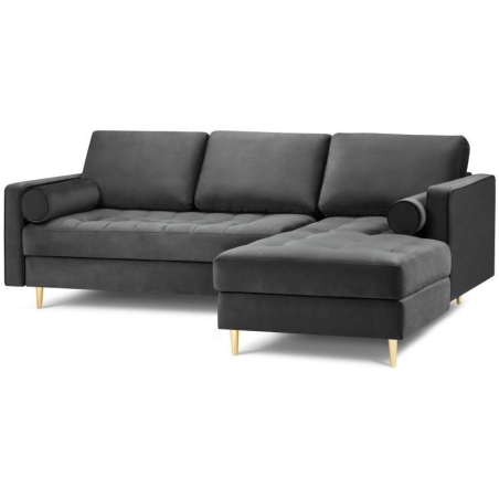 Santo corner sofa in Milo Casa velour fabric