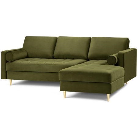 Santo corner sofa in Milo Casa velour fabric