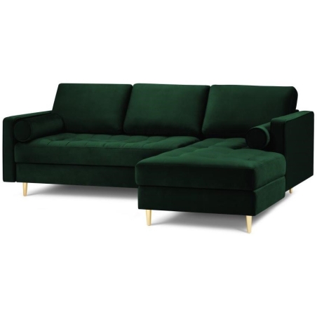 Santo corner sofa in Milo Casa velour fabric
