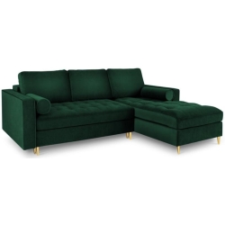 Corner side: Rights Kolor tapicerki: shades of green Velour colours: Bottle Green 