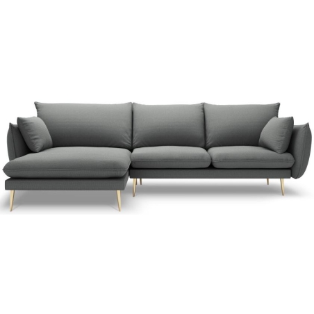 5-seater corner sofa. Elio 251/170 in textured fabric + Milo Casa