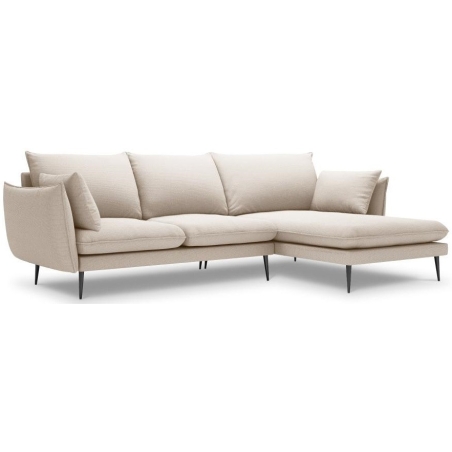 5-seater corner sofa. Elio 251/170 in textured fabric + Milo Casa