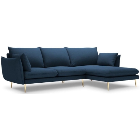 5-seater corner sofa. Elio 251/170 in textured fabric + Milo Casa