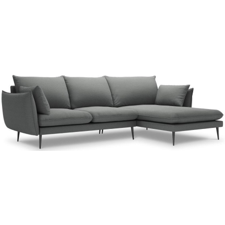 5-seater corner sofa. Elio 251/170 in textured fabric + Milo Casa