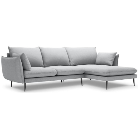5-seater corner sofa. Elio 251/170 in textured fabric + Milo Casa