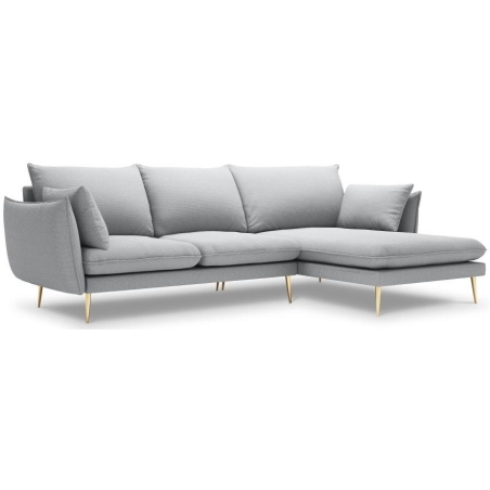 5-seater corner sofa. Elio 251/170 in textured fabric + Milo Casa